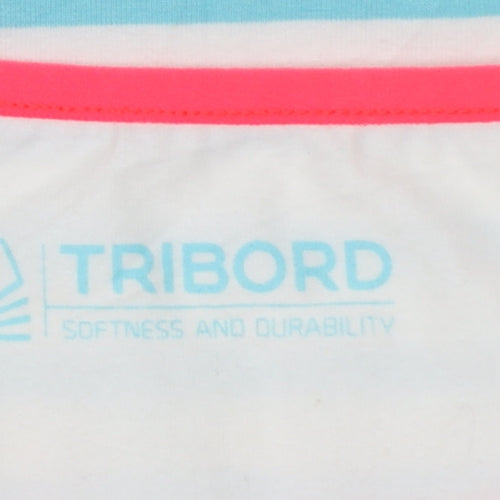 Tribord Womens Multicoloured M Nautical Stripe Boat Neck T-Shirt