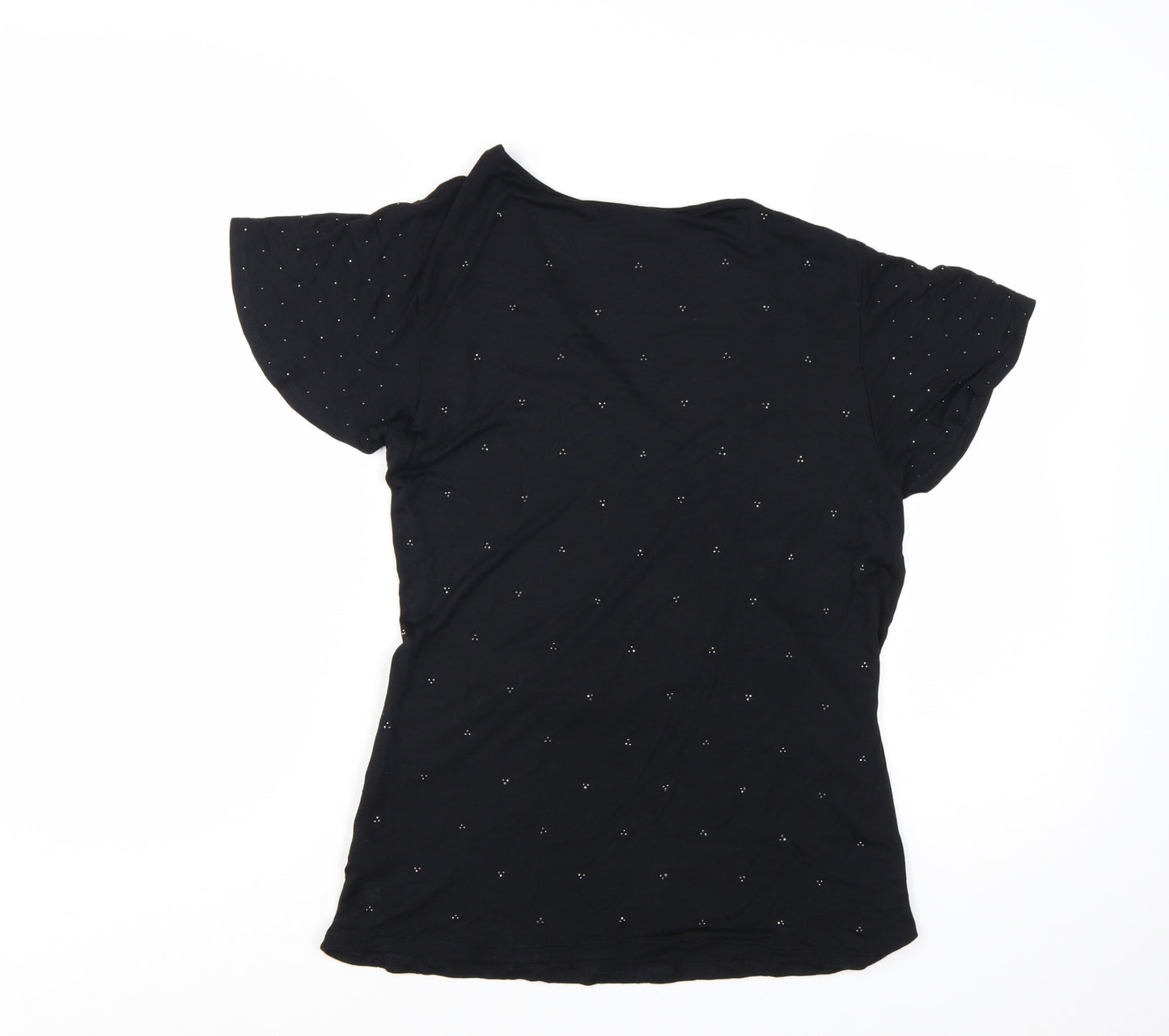 RJR John Rocha Women’s Black Wrap Style Beaded Top Size 14