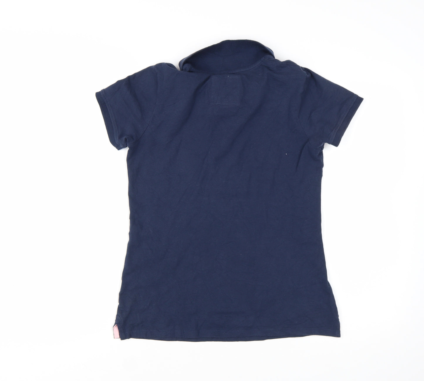Crew Clothing Women’s Blue Polo Shirt Size 10 Cotton Classic Fit