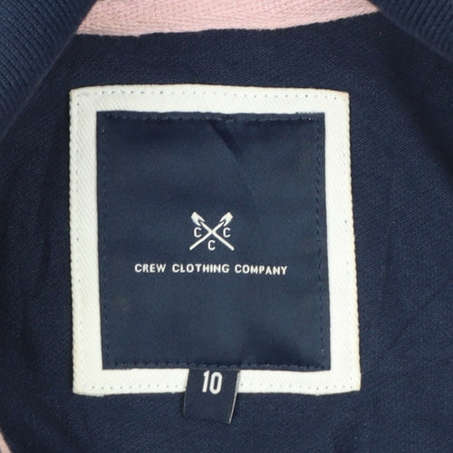 Crew Clothing Women’s Blue Polo Shirt Size 10 Cotton Classic Fit