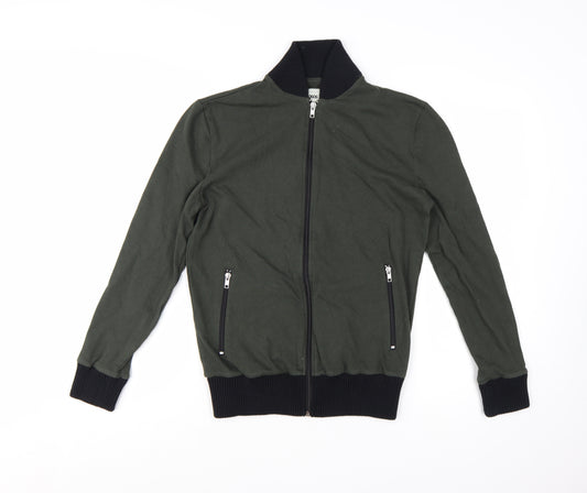 ASOS Men's Green Full Zip Cotton Sweatshirt XS