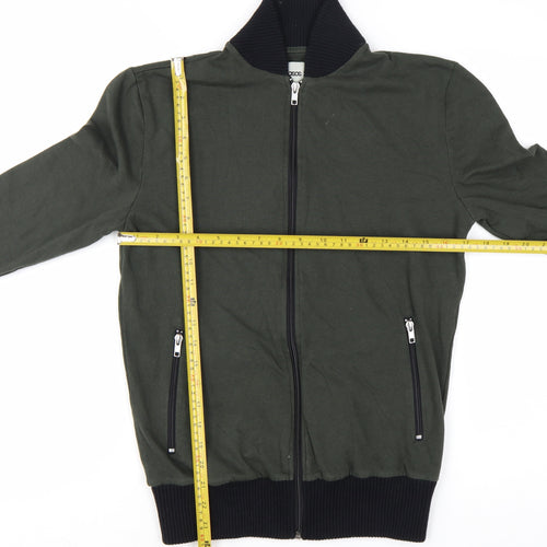 ASOS Men's Green Full Zip Cotton Sweatshirt XS