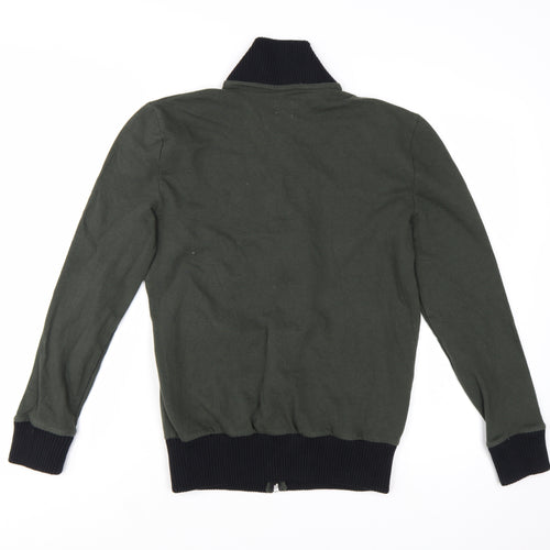 ASOS Men's Green Full Zip Cotton Sweatshirt XS