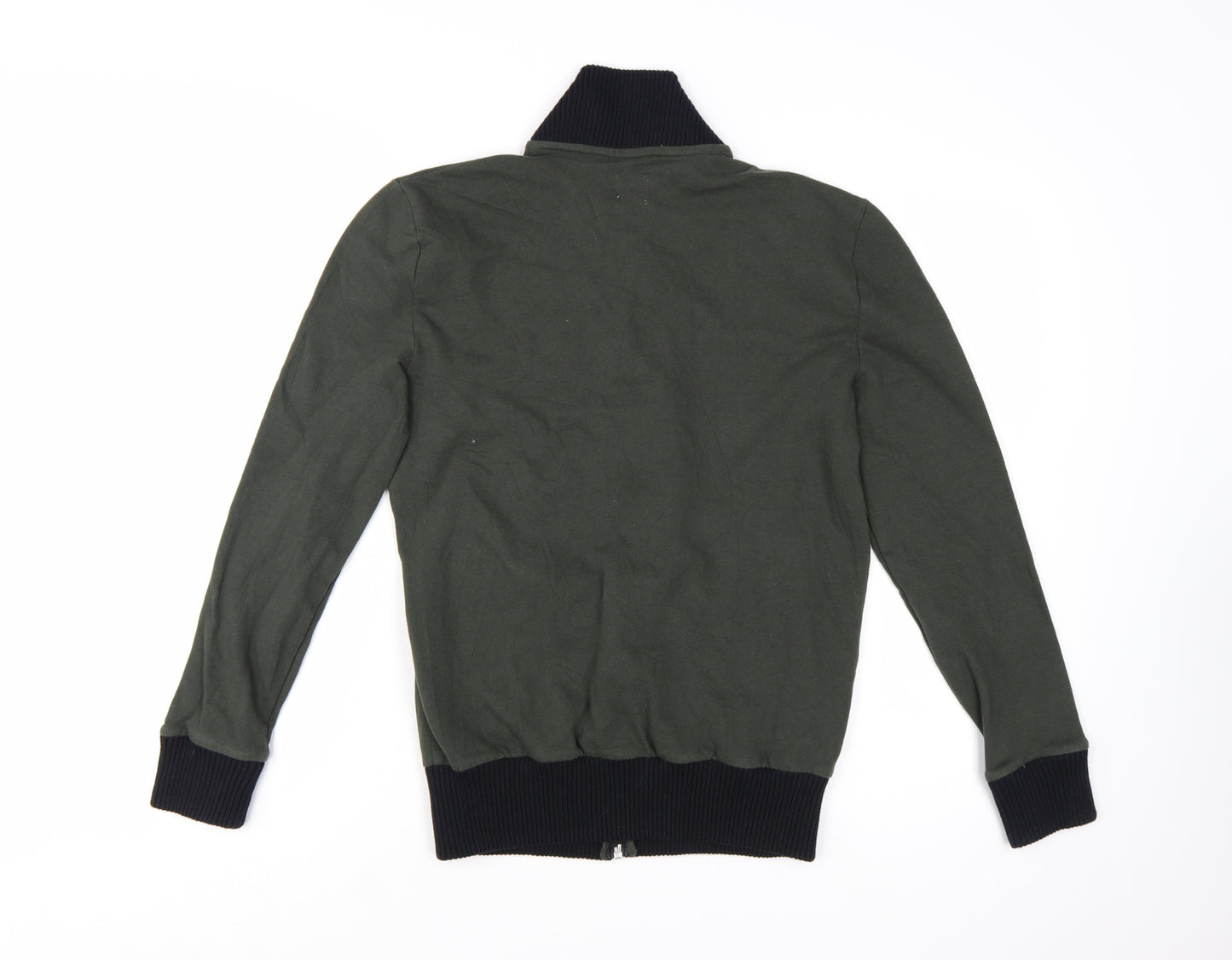 ASOS Men's Green Full Zip Cotton Sweatshirt XS