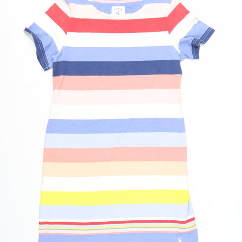 Joules Women’s Multicoloured Stripe Cotton T-Shirt Dress Size 14