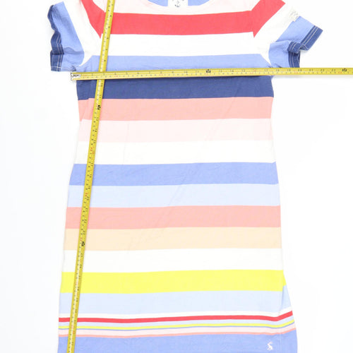 Joules Women’s Multicoloured Stripe Cotton T-Shirt Dress Size 14