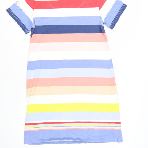 Joules Women’s Multicoloured Stripe Cotton T-Shirt Dress Size 14