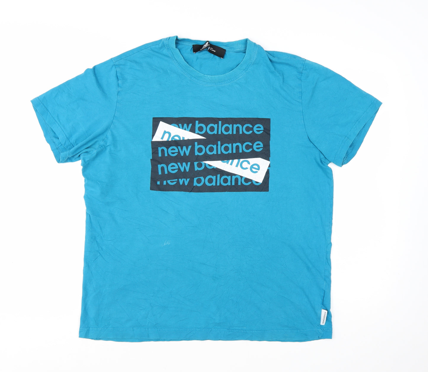 New Balance Men's Blue Graphic Print XL T-Shirt
