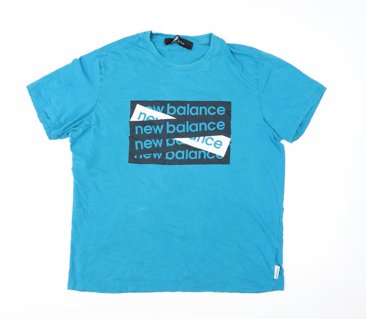 New Balance Men's Blue Graphic Print XL T-Shirt