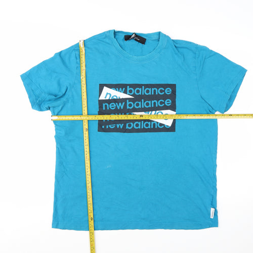 New Balance Men's Blue Graphic Print XL T-Shirt