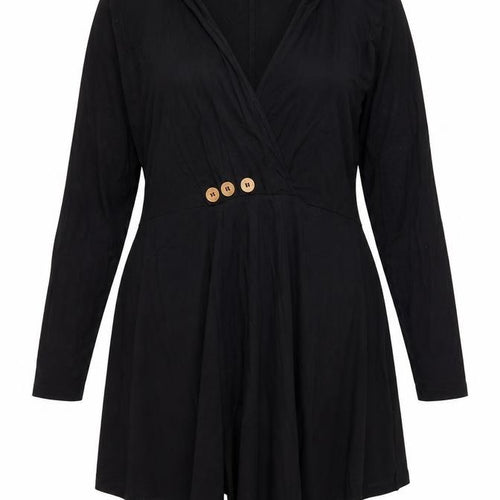 Joe Browns Womens Black Size 20 Long Sleeve Wrap Dress