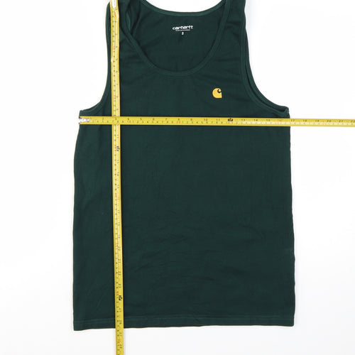 Carhartt WIP Men's Green Sleeveless Cotton Tank Top Size S