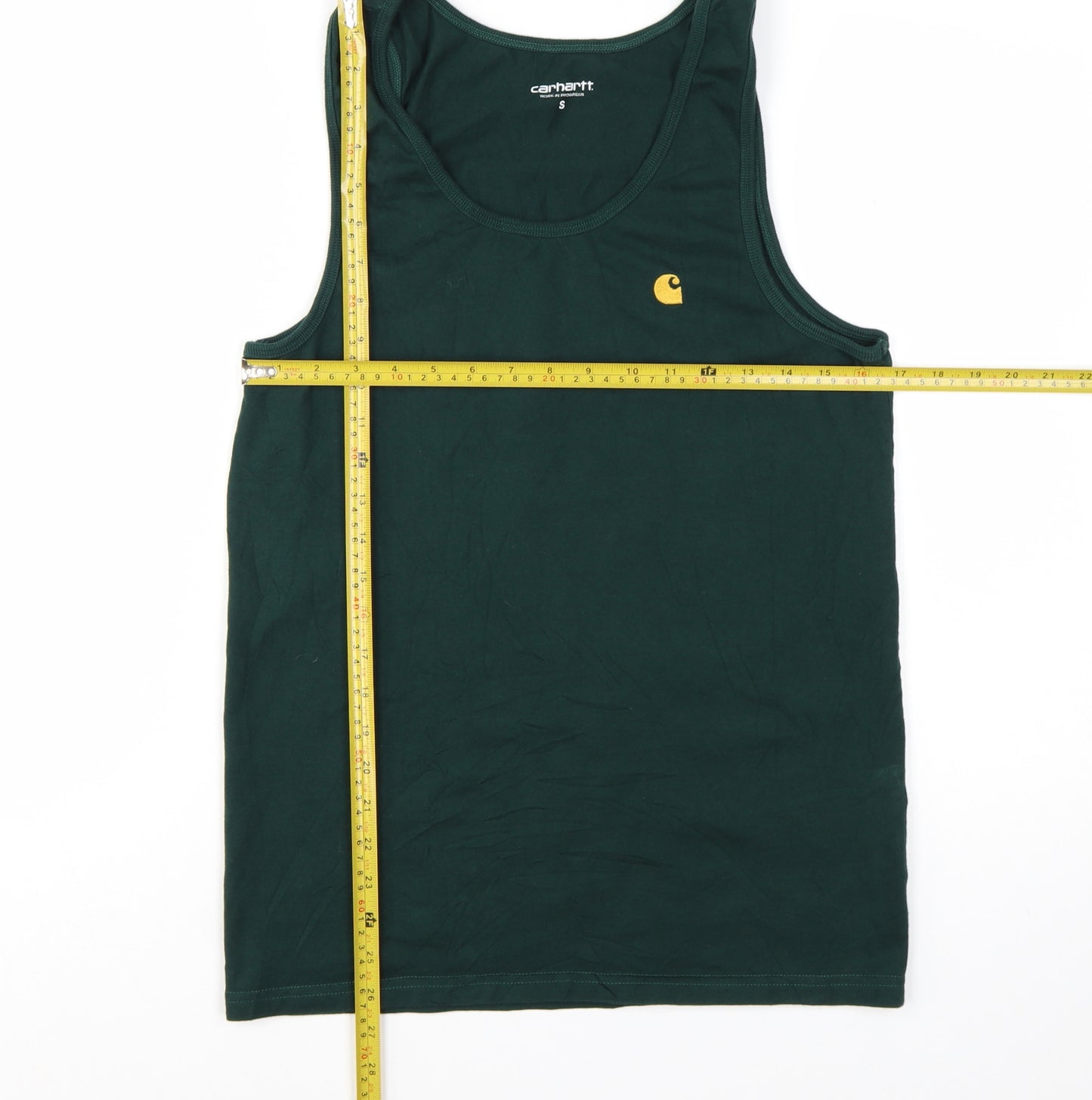 Carhartt WIP Men's Green Sleeveless Cotton Tank Top Size S