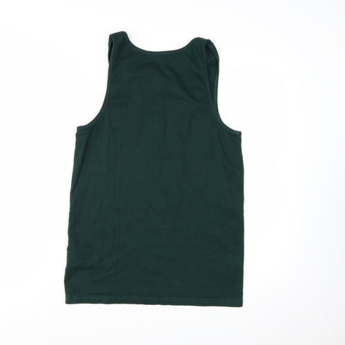 Carhartt WIP Men's Green Sleeveless Cotton Tank Top Size S