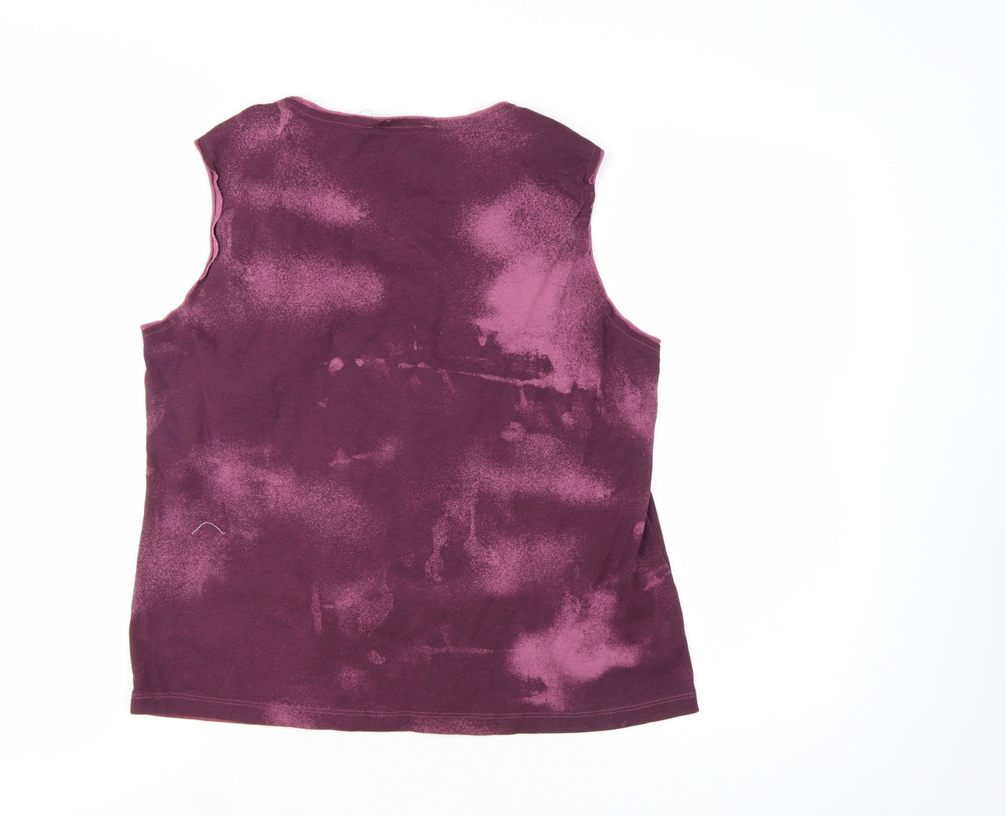 Principles Women's Purple Floral Cotton Sleeveless Camisole Top Size 18