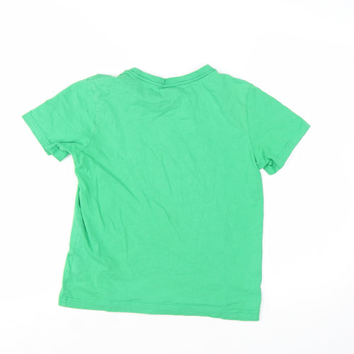 Puma Boys Green Short Sleeve Crew Neck Graphic Print T-Shirt Size 12