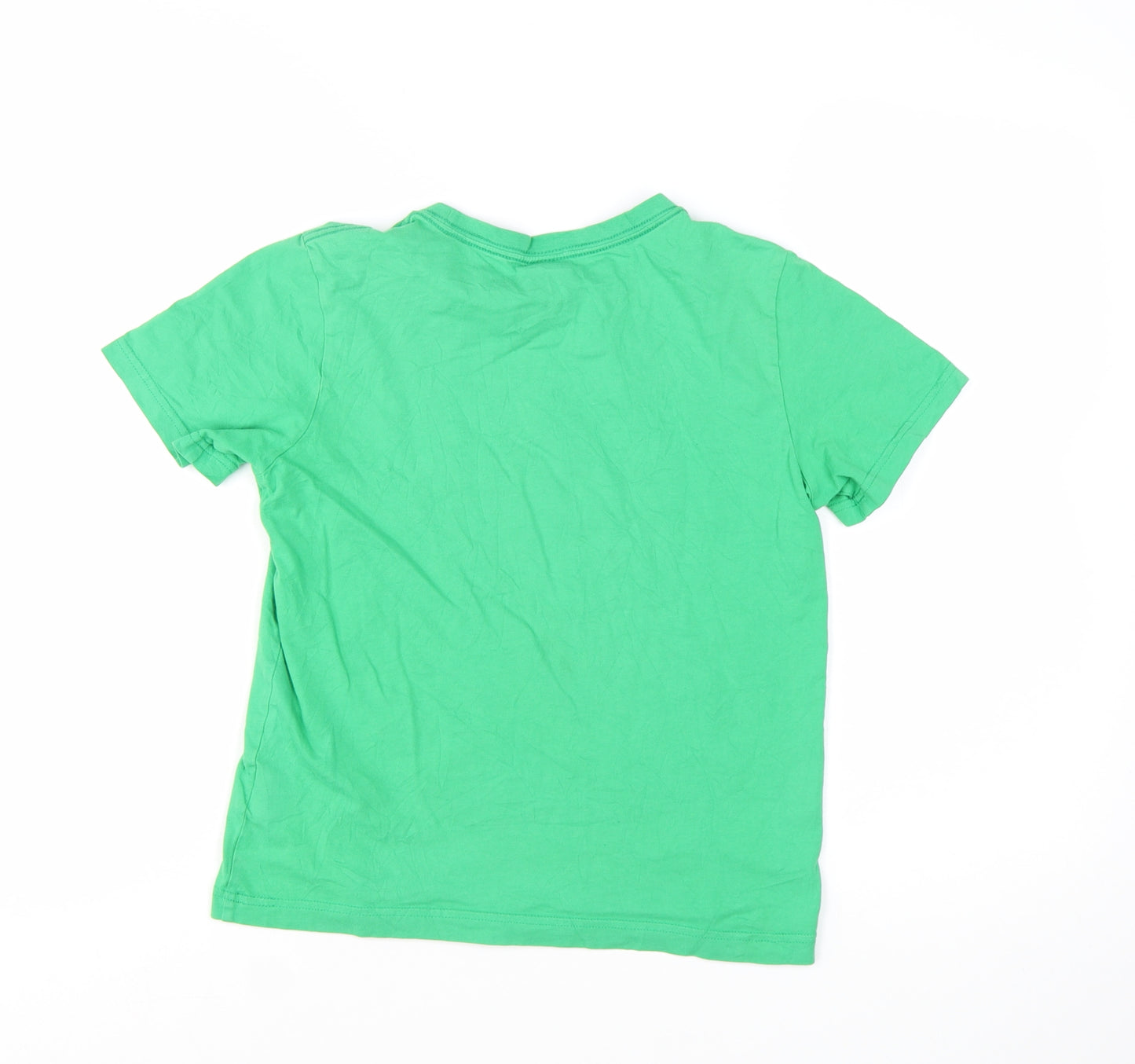 Puma Boys Green Short Sleeve Crew Neck Graphic Print T-Shirt Size 12