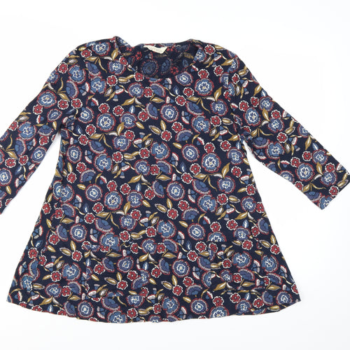 Seasalt Cornwall Women's Multicoloured Floral Tunic Top UK 14