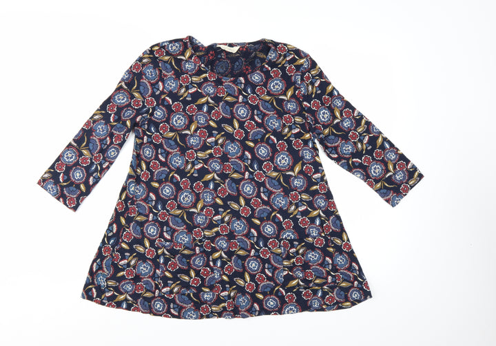 Seasalt Cornwall Women's Multicoloured Floral Tunic Top UK 14