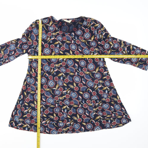 Seasalt Cornwall Women's Multicoloured Floral Tunic Top UK 14