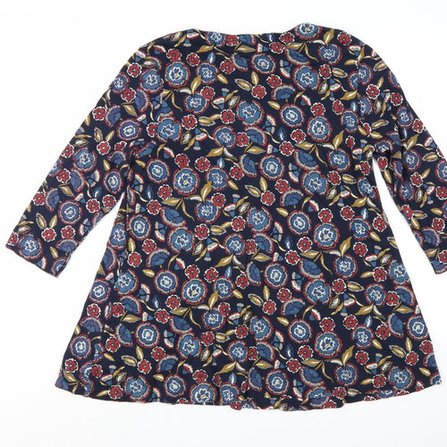 Seasalt Cornwall Women's Multicoloured Floral Tunic Top UK 14