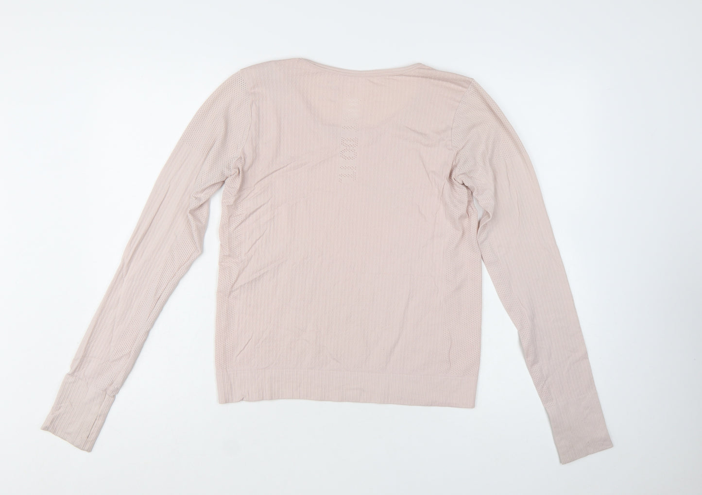 Nike Women's Beige Dri-FIT Long Sleeve Running Top Size M