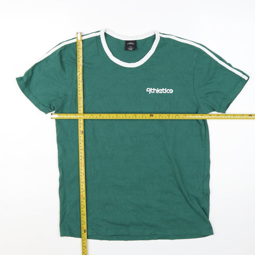 Urban Outfitters Women Green Ringer T-Shirt Size S Short Sleeve Casual