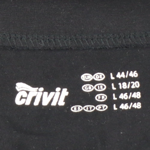 Crivit Women’s Black High Waist Stretch Leggings Size 18-20
