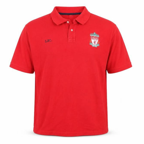 Liverpool FC Men's Red Cotton Polo Shirt XL Classic Fit