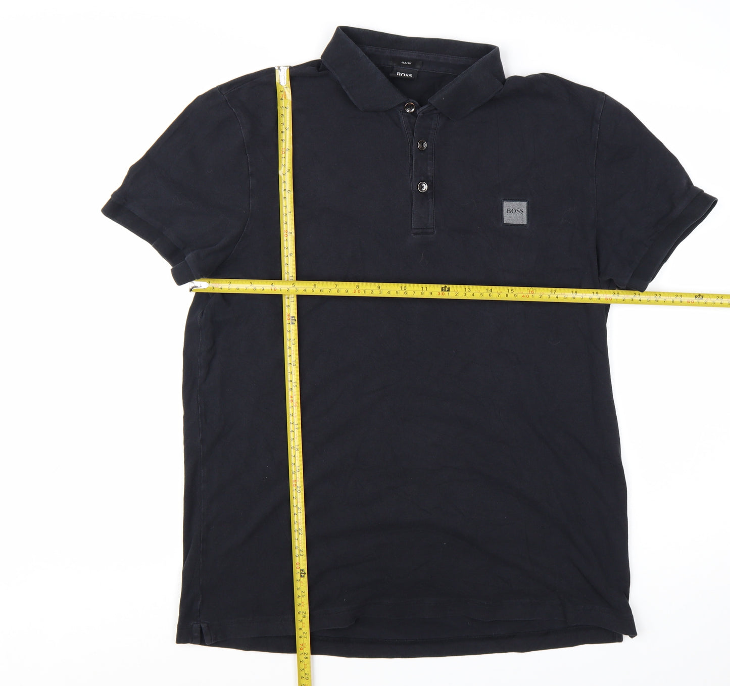 Hugo Boss Men’s Black Slim Fit Polo Shirt XXL Cotton Elastane