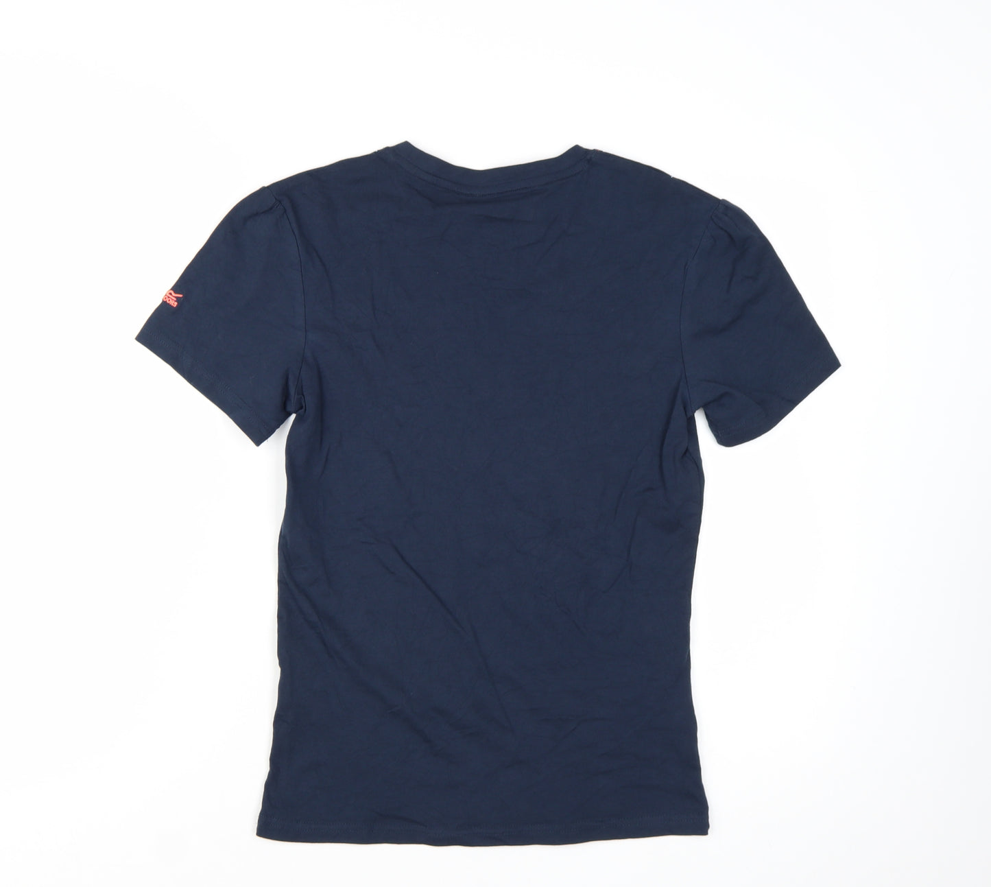 Regatta Girls Navy Blue Floral Embroidered Cotton T-Shirt 14 Years