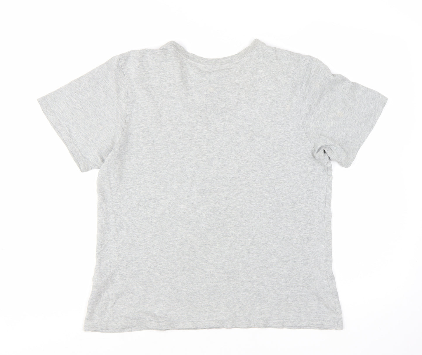 Calvin Klein Women Grey Basic Cotton Short Sleeve T-Shirt M