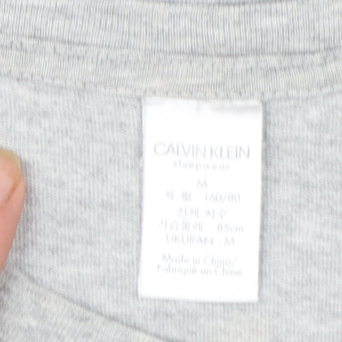 Calvin Klein Women Grey Basic Cotton Short Sleeve T-Shirt M