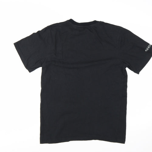 Avatar Black Graphic T-Shirt Men Medium Classic Fit Cotton Short Sleeve