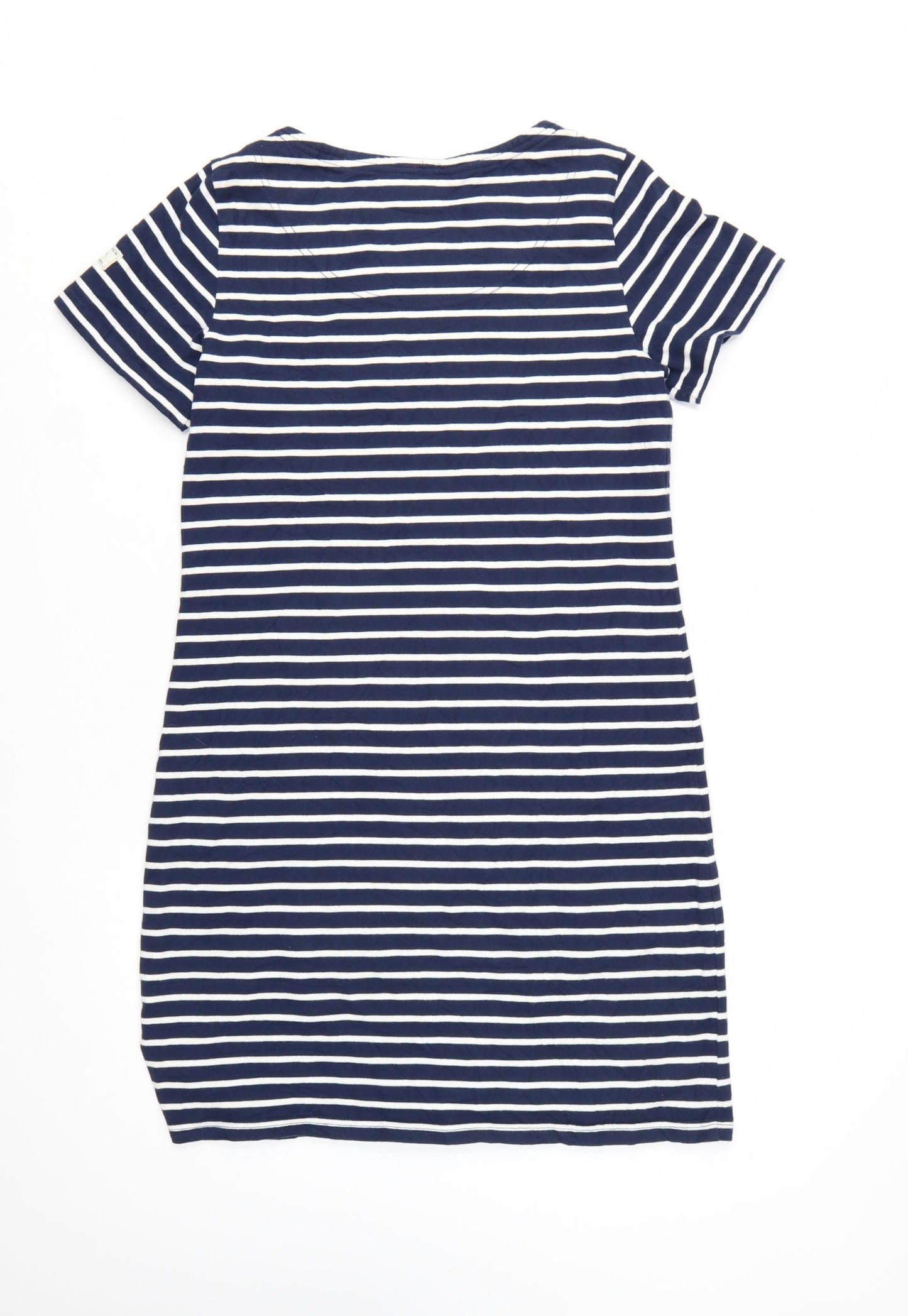 Joules Womens Blue White Striped Cotton T-Shirt Dress Size 12