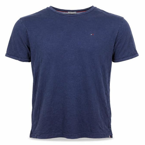 Tommy Jeans Men's Blue Regular Fit Cotton T-Shirt Size S