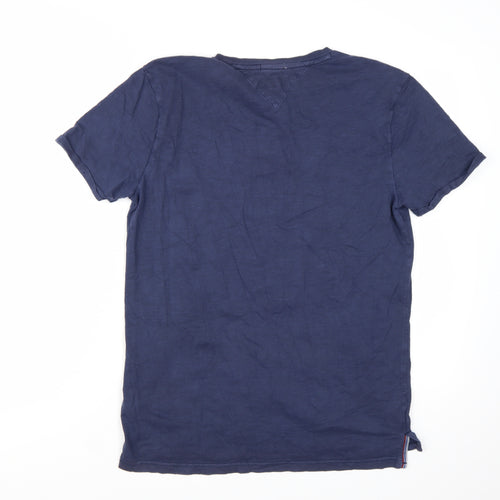 Tommy Jeans Men's Blue Regular Fit Cotton T-Shirt Size S