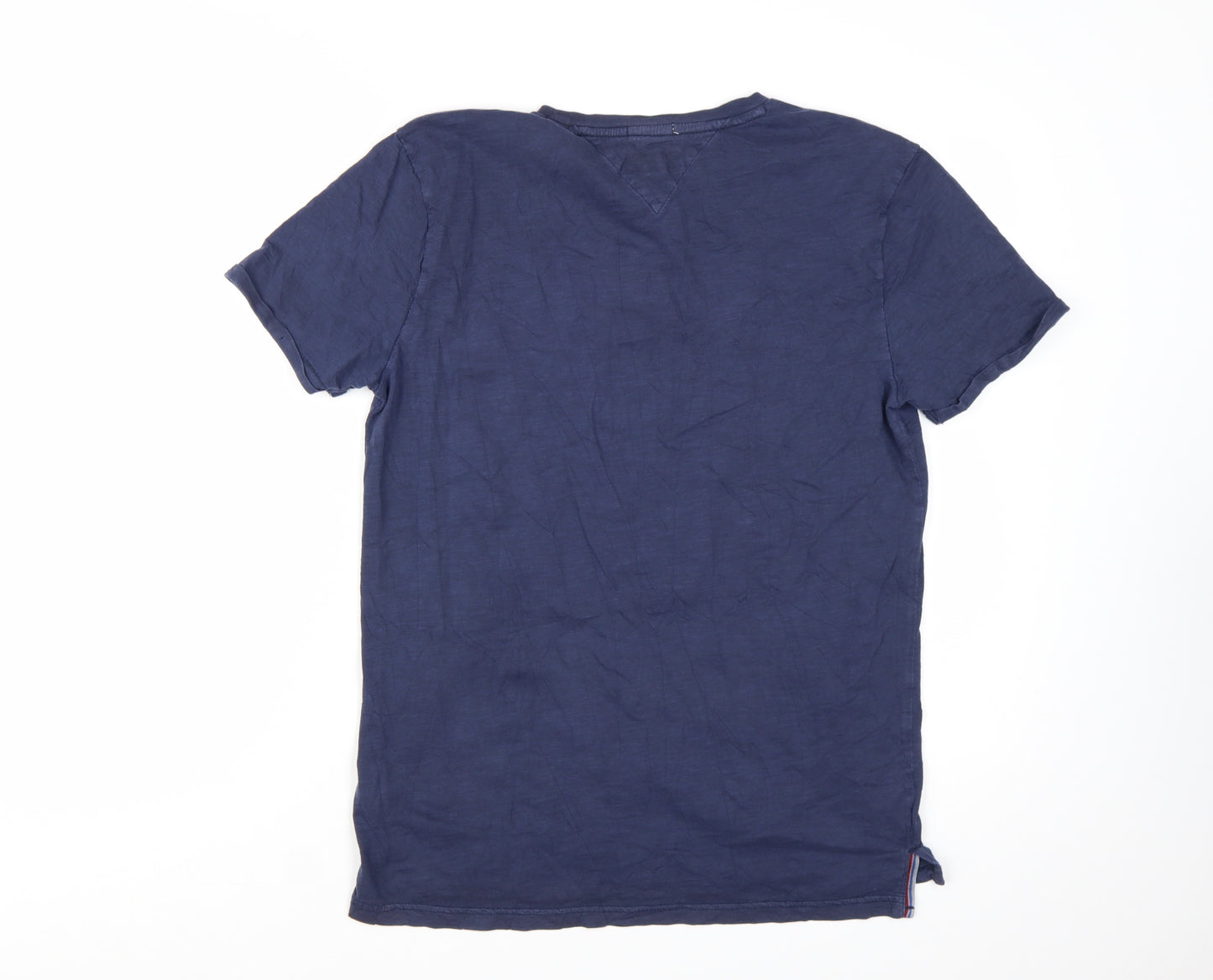 Tommy Jeans Men's Blue Regular Fit Cotton T-Shirt Size S