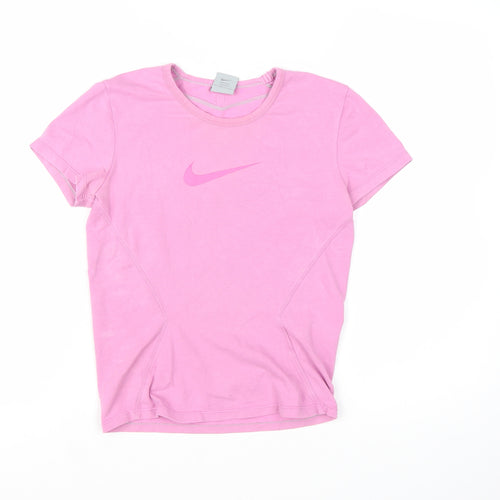 Nike Women's Pink Dri-FIT Athletic T-Shirt Size S