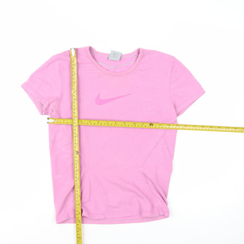 Nike Women's Pink Dri-FIT Athletic T-Shirt Size S