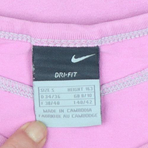 Nike Women's Pink Dri-FIT Athletic T-Shirt Size S