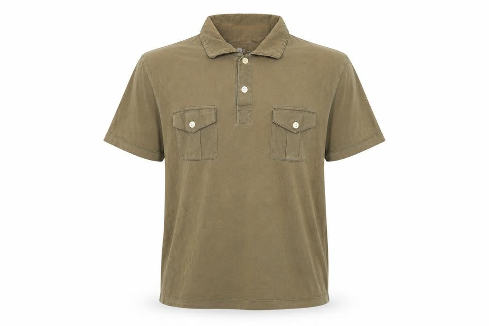 GAP Men’s Brown Cotton Short Sleeve Polo Shirt Size L