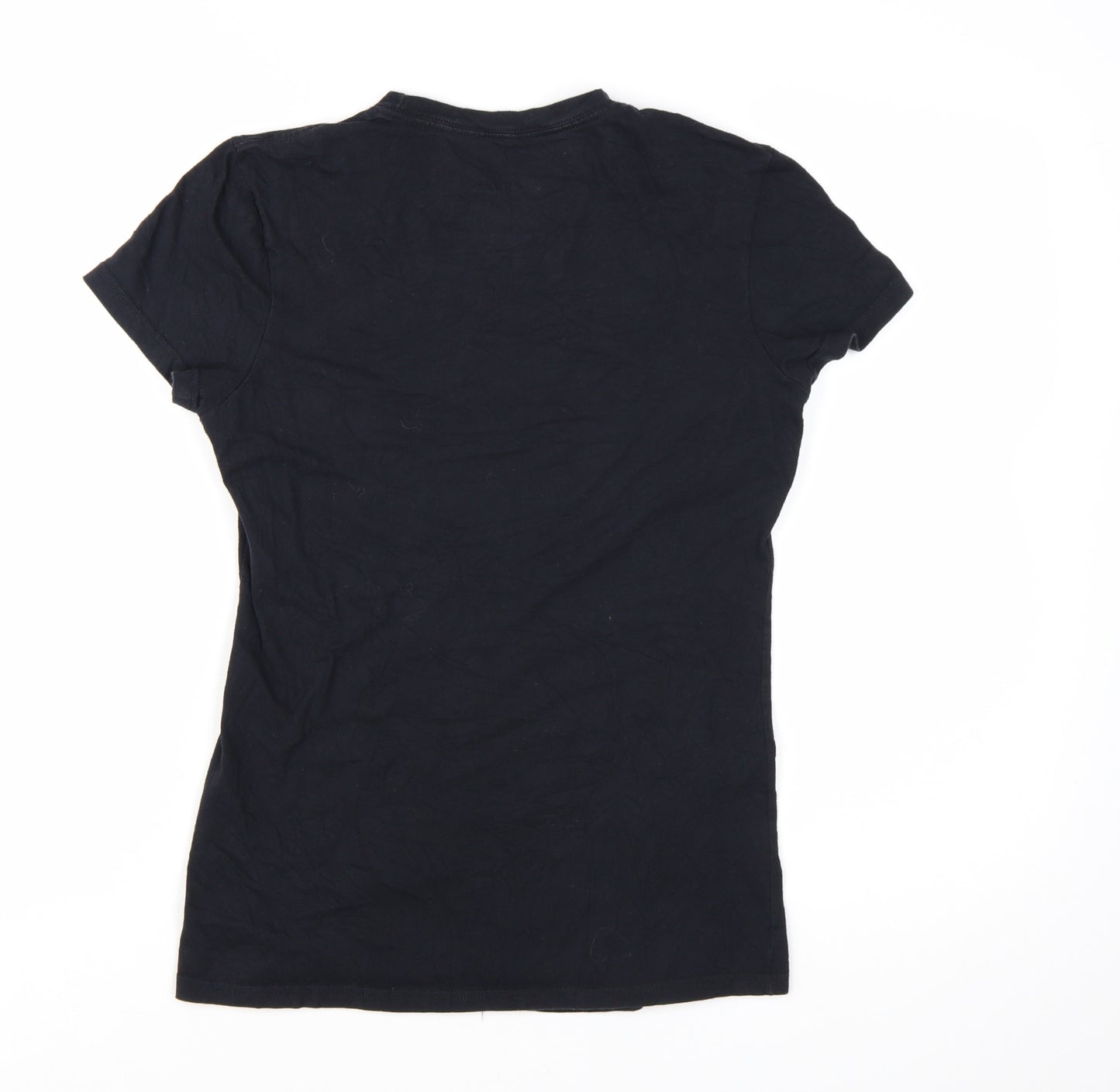 Adidas Womens Black Small Basic Cotton Short Sleeve T-Shirt