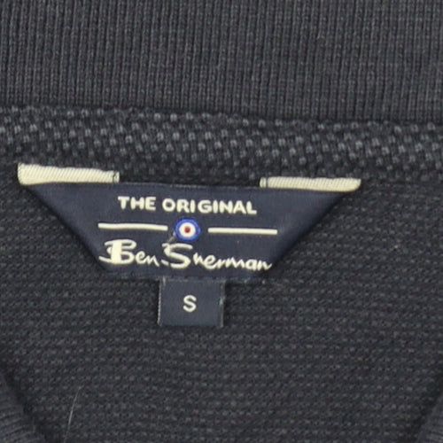 Ben Sherman Men's Blue Polo Shirt Size S 100% Cotton Casual Top