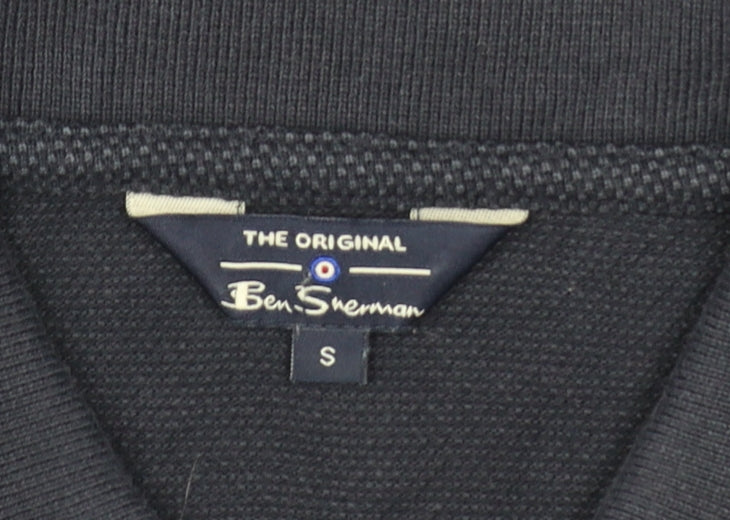 Ben Sherman Men's Blue Polo Shirt Size S 100% Cotton Casual Top