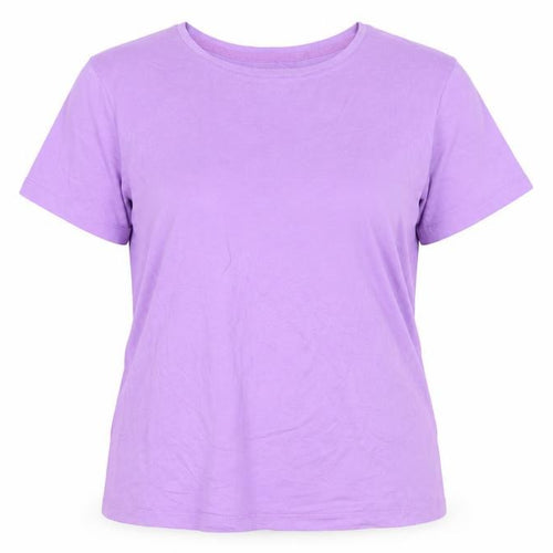Lands' End Women's Purple Cotton Blend Classic T-Shirt XL