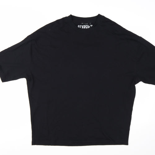 ASOS Design Women's Black Scarface T-Shirt 2XS Relaxed Fit