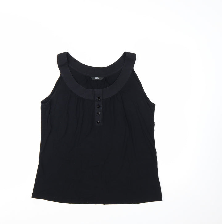 Marks and Spencer Women’s Black Size 12 Sleeveless Tank Top
