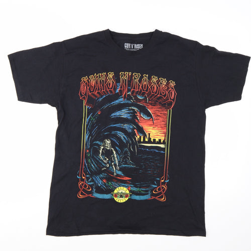 Guns N' Roses Women's Black Medium Graphic Rock T-Shirt