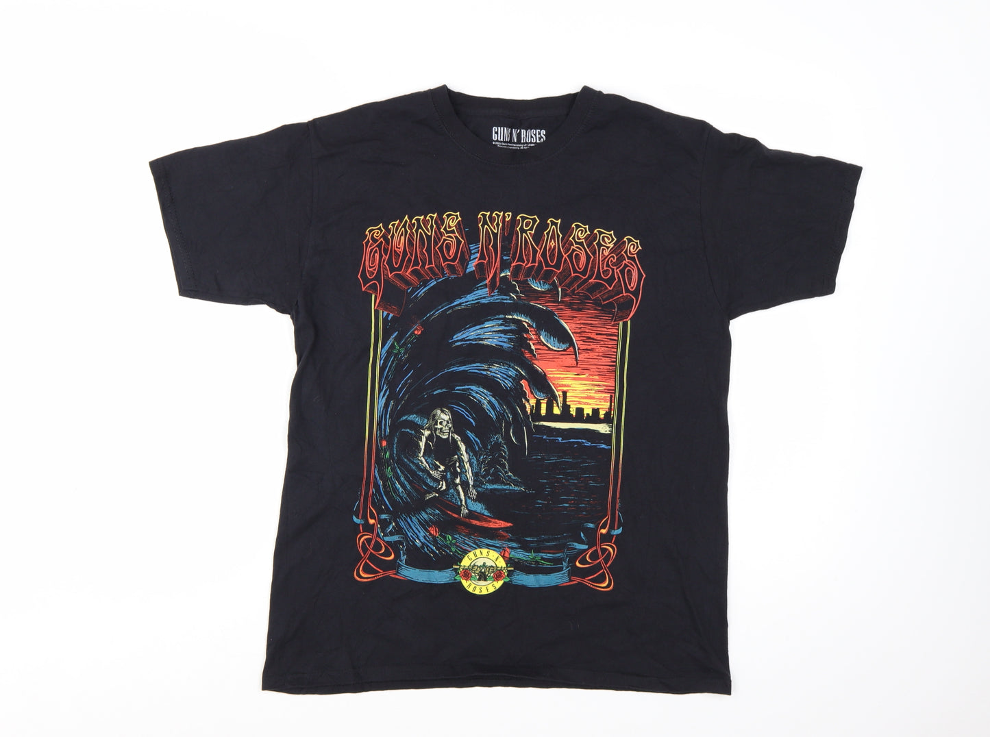 Guns N' Roses Women's Black Medium Graphic Rock T-Shirt